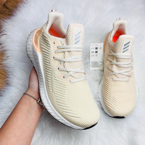 Adidas Alphaboost Ecru Tint Running Shoes - Picture 2 of 8